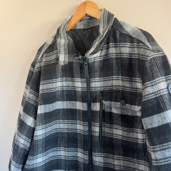 Alpine Design | Black Gray Plaid Jacket - Picture 6 of 7